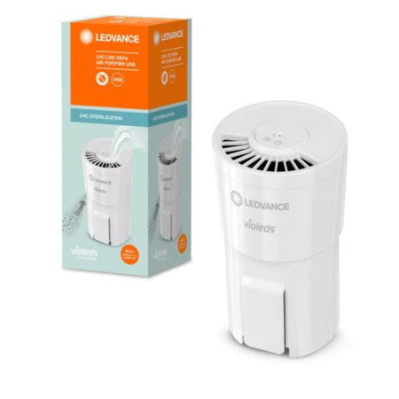Ledvance UVC LED HEPA Luftreiniger tragbar mit USB, Weiß