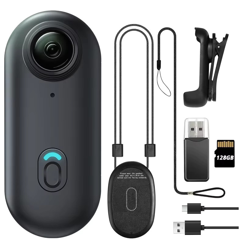 POVCAN H88 Mini Action Kamera mit 4K und 1080P, kabellose WiFi Sportkamera in Schwarz - Bild 5