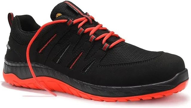 Elten Sicherheitshalbschuh Maddox Compo S3S ESD in Schwarz Rot Größe 42 - Bild 1