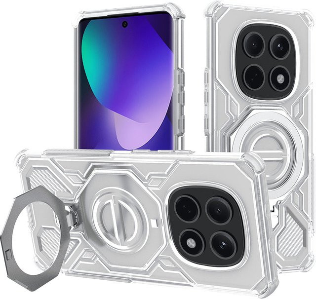 Techsuit Carbon Shield Pro Schutzhülle für Xiaomi Poco M8 und Redmi Note 15 5G in Weiß/Transparent - Bild 1