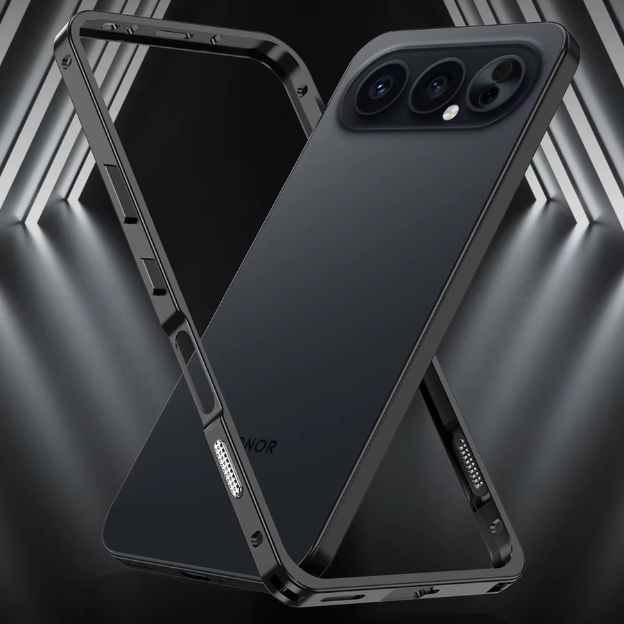 Stoßfeste Aluminium-Metall-Telefonhülle für Honor 500 Pro und Honor 500, ultradünne Legierung-Schutzhülle in Schwarz und Silber - Bild 2