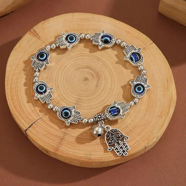 Lucky Star Jewelry Armband, Acryl, blau, Damen, 17cm - Bild 1