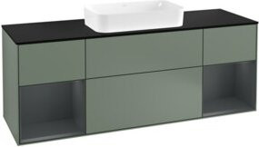 V&B Waschtischunterschrank Finion mit Wandbeleuchtung, Breite: 160 cm, Lackiert - Bild 1