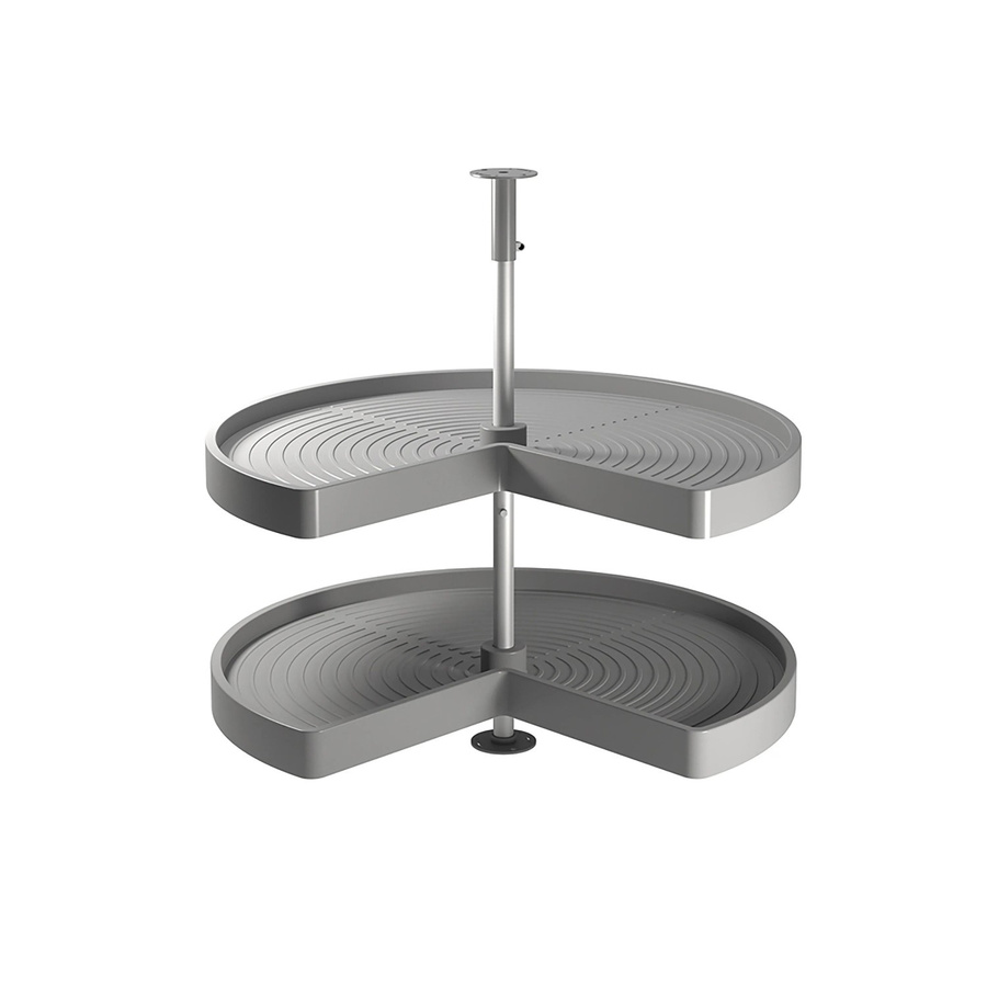 Emuca Lot Drehplatten Shelvo 3 und 4 für 800 mm Modul aus Kunststoff und Aluminium in Weiss - Bild 2