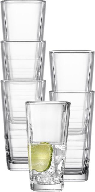 Ritzenhoff & Breker Longdrinkgläser Bali Tumbler aus Glas, transparent, 6er Set, 370 ml - Bild 1