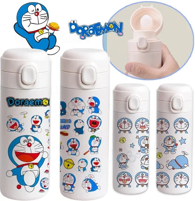 Bandai Doraemon Isolierbecher aus Edelstahl in Weiß, 420 ml - Bild 1