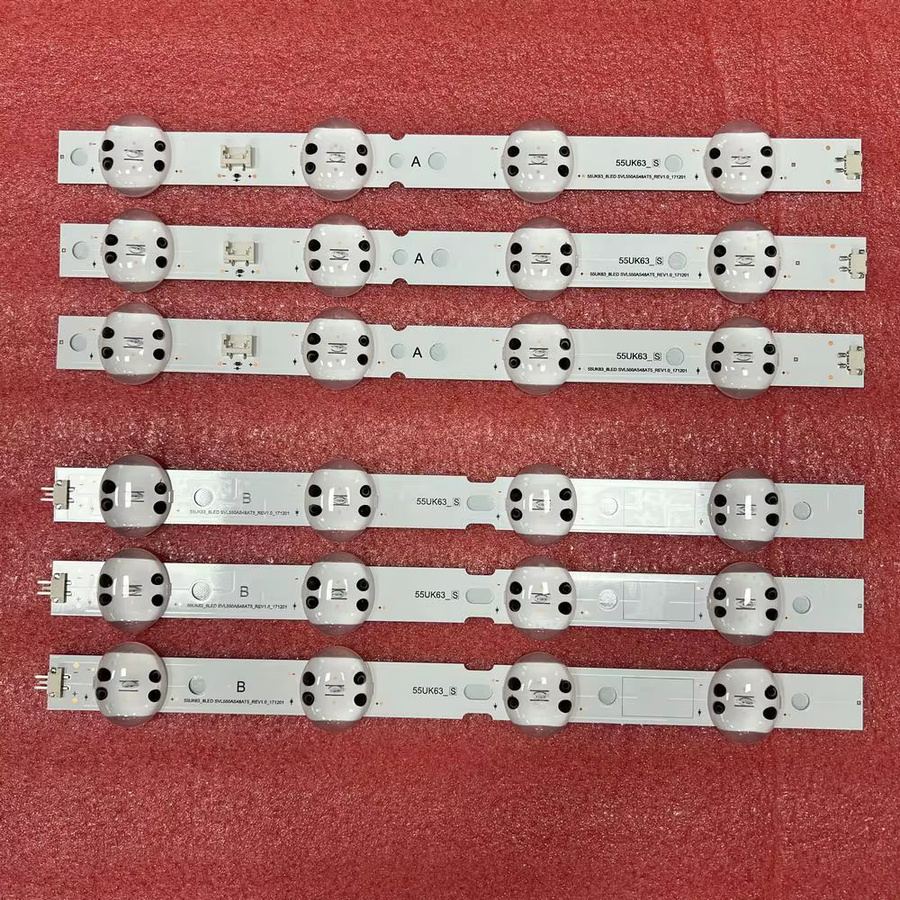 LED Backlight Streifen für TV mit 8 LEDs in Weiß für Modelle 55 UN6950ZUA, 55 UK6470PLC, 55 UK6450PLC, 55 UM7000PLC, 55 UM7600PLA und NC55DGG - Bild 3