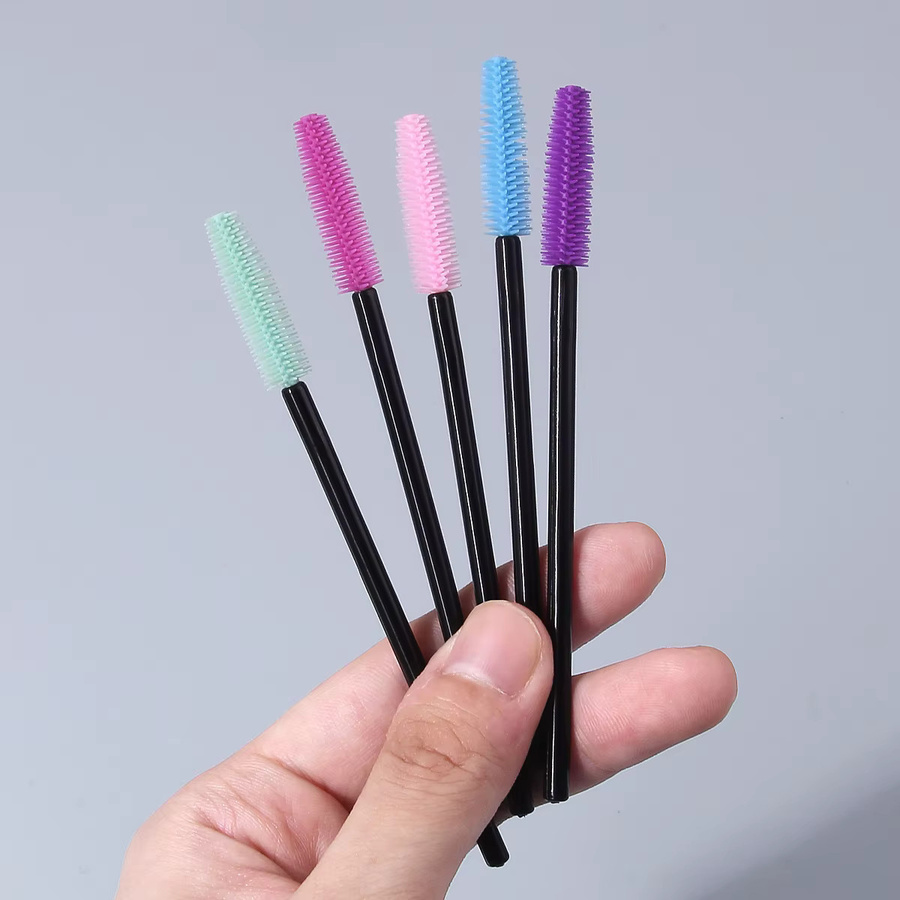 KOSSHOW Silikon-Wimpernbürsten-Set mit Puderquaste, 51-teilig, Mehrfarbig - Bild 6
