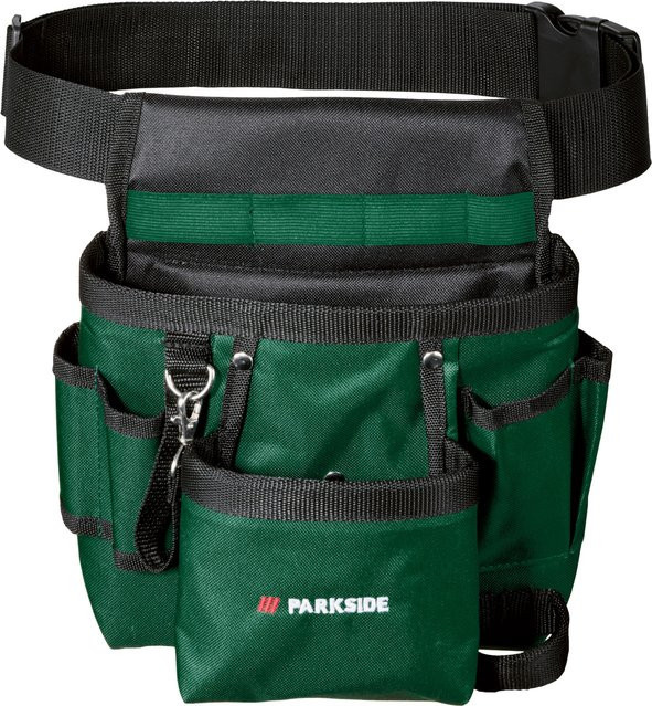 Parkside Werkzeug-Holster Nageltasche aus Polyester in Grün mit Trageriemen - Bild 1