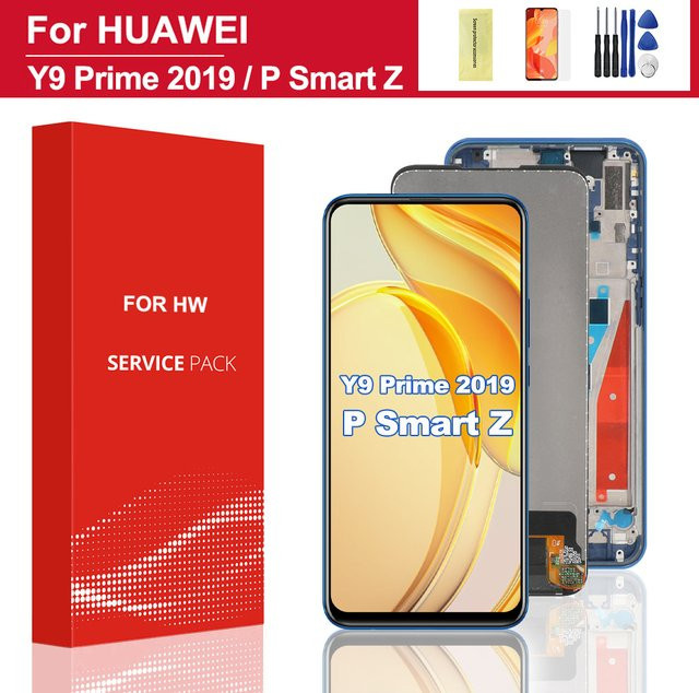 Sinmaytai LCD-Display Touchscreen-Digitizer-Baugruppe Ersatz für Huawei Y9 Prime 2019 STK-L21/L22/LX3 und P Smart Z STK-LX1 in Schwarz - Bild 1