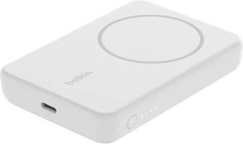 Belkin MagSafe Powerbank 5000 mAh mit USB-C Anschluss in Weiß - Bild 1