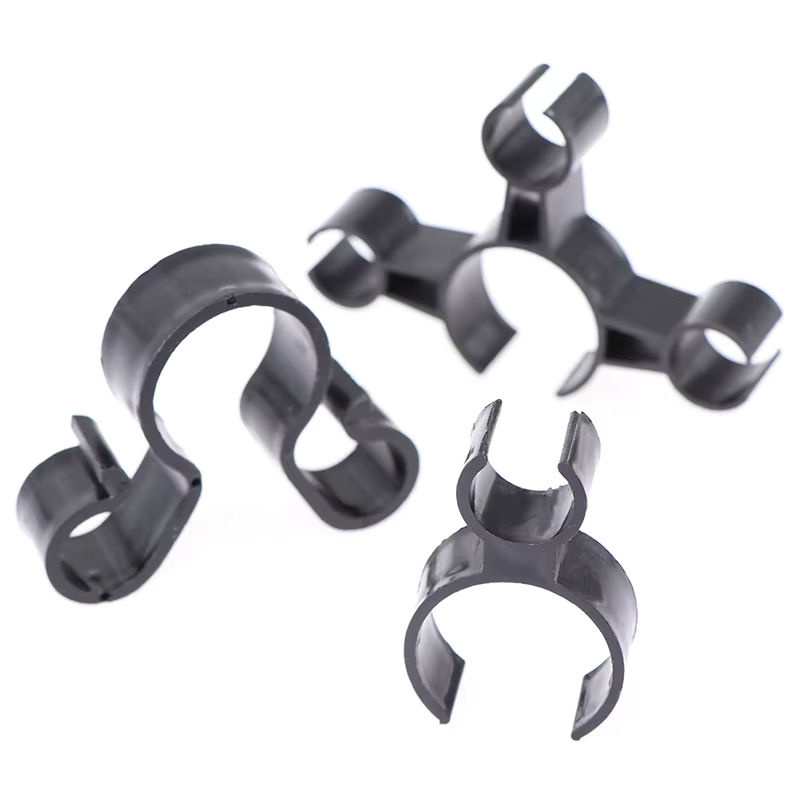Schwarzer Champagner Flaschenclip aus Kunststoff als Halter für Geburtstagskerzen und Feuerwerk - Bild 4