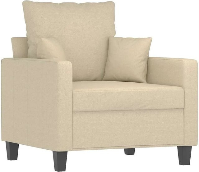 vidaXL Sessel in Beige mit Stoffbezug und Armlehnen - Bild 1