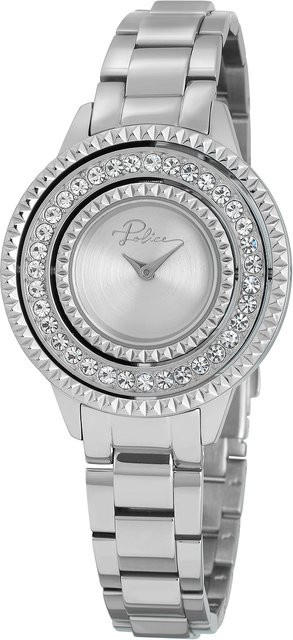 Police Pilat Damenuhr, Quarz, Edelstahl, Silber, 36 mm, 3 ATM - Bild 1