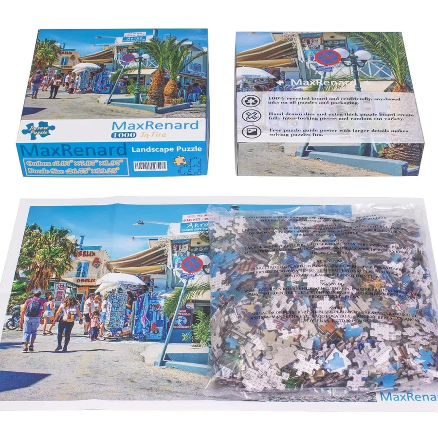 MaxRenard Puzzle Landschaft Fira Stadt, 1.000 Teile - Bild 3