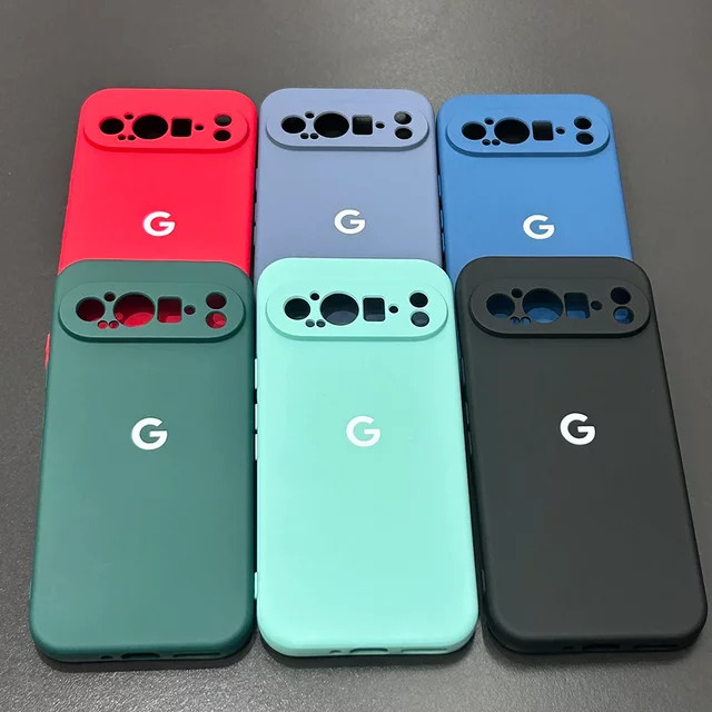 Stoßfeste Silikon-Schutzhülle für Google Pixel 10, 9, Pro, XL, 8, 7, A in Türkis - Bild 1