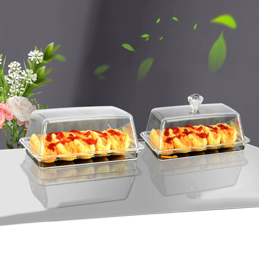 Kesoto Butterdose aus Glas mit Deckel, transparenter Butterbehälter für Käse und Butter, Küchenzubehör - Bild 3