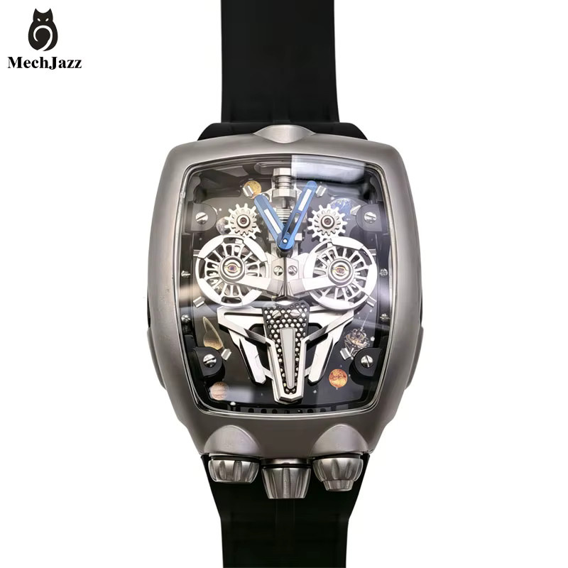 MechJazz Armbanduhr Automatik, Titan, Blau, Herren - Bild 5