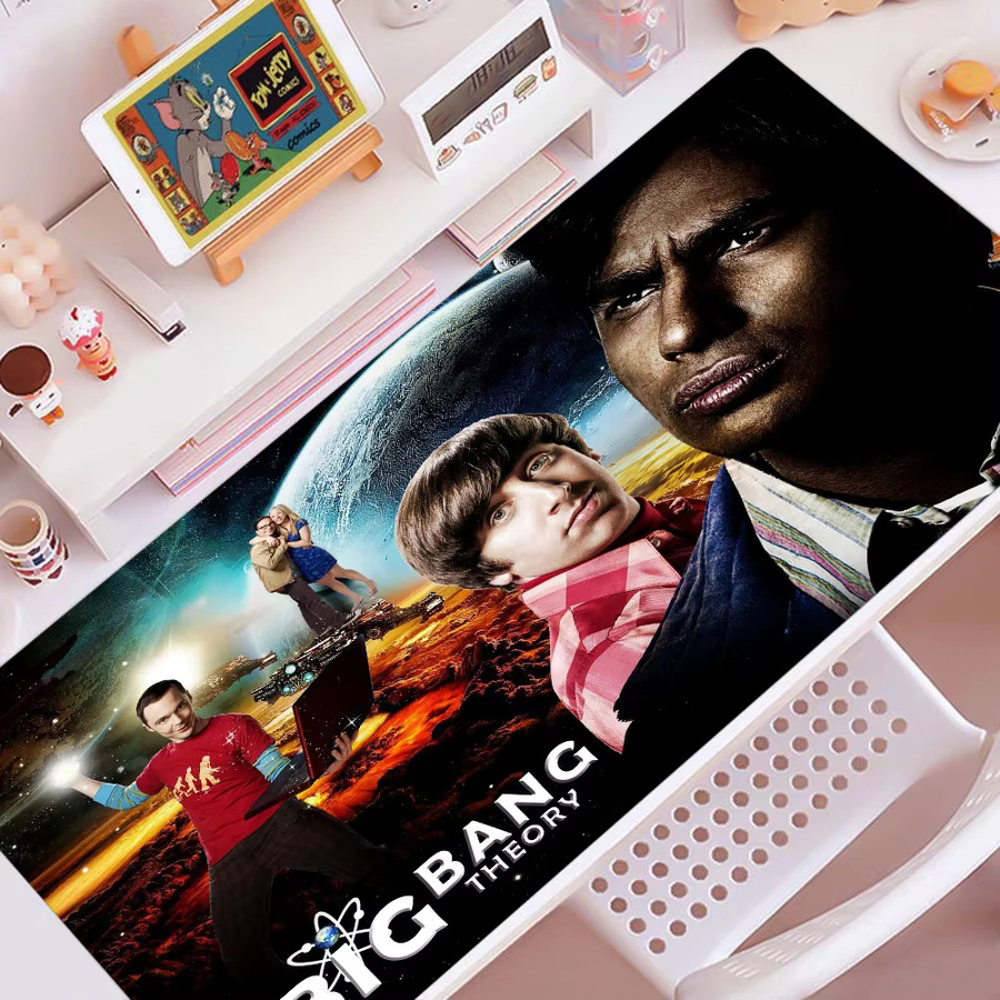 The Big Bang Theory Mauspad, großflächige Gaming-Tastaturmatte für Notebook und Schreibtisch, Mehrfarbig, B: 90 cm, T: 40 cm - Bild 4