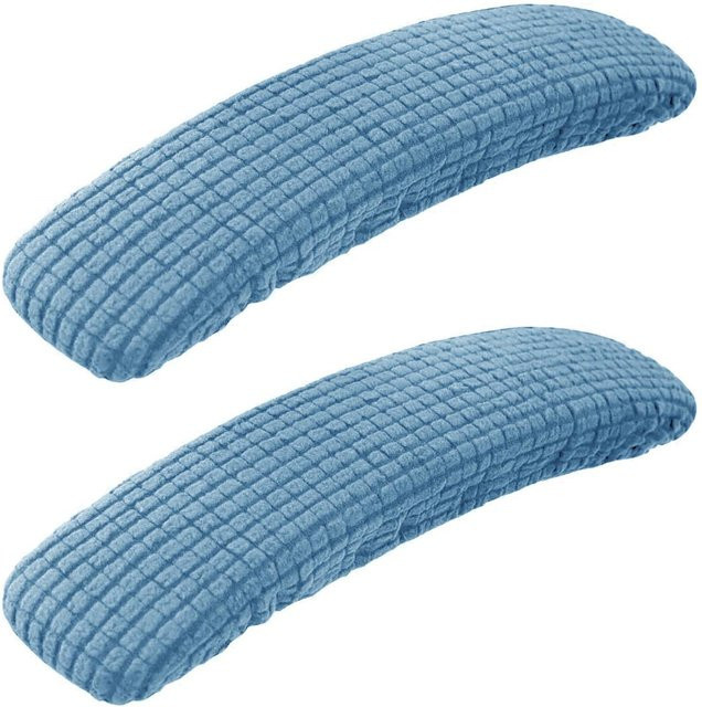 SuJiu Armlehnenbezüge für Bürostühle, 1 Paar, Blau, dehnbarer Spandex-Stretch, schmutzabweisend und waschbar - Bild 1