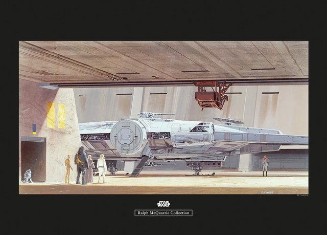 Komar Wandbild Star Wars Hangar Paper Poster Multicolor B: 70 cm, H: 50 cm - Bild 1