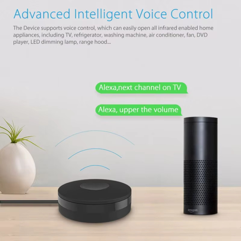 Tuya Smart WLAN RF IR Fernbedienung in Schwarz für Smart Home, Klimaanlagen und Fernseher, kompatibel mit Alexa und Google Home - Bild 4