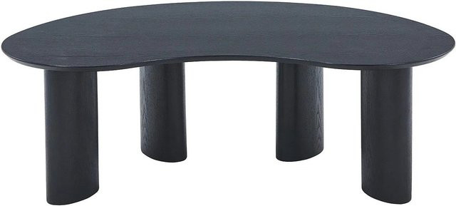 Couchtisch Calynor in Schwarz mit Eschenfurnier, rechteckig, B: 120 cm, T: 70 cm, H: 40 cm - Bild 1