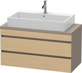 Duravit Waschtischunterschrank DuraStyle in Eiche Natur, Breite: 100 cm, Tiefe: 47,8 cm, Höhe: 51,2 cm, mit 2 Schubladen - Bild 1