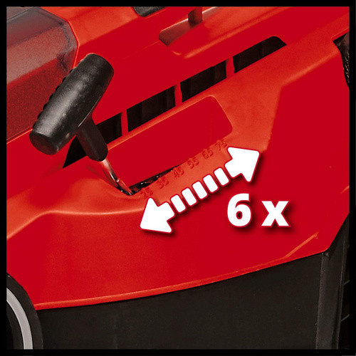 Einhell Power X-Change Akku-Rasenmäher GE-CM 36/37 Li Solo mit 37 cm Schnittbreite und 45 l Fangkorb in Rot - Bild 4