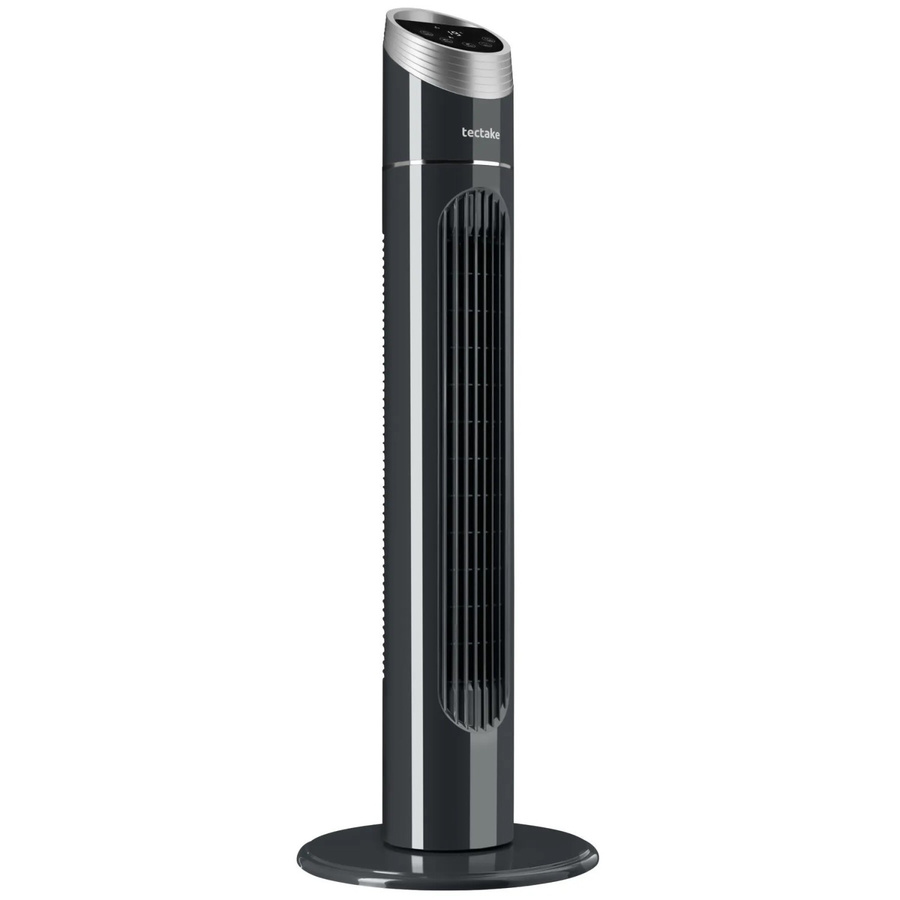 Tectake Turmventilator Anthrazit mit Oszillation, 3 Modi und 3 Geschwindigkeitsstufen, H x B x T: 90 x 31 x 31 cm - Bild 2