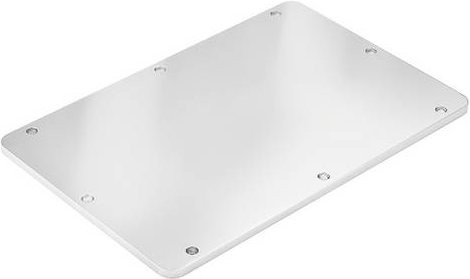 Weidmüller KTB GP 50XX20V CD S4 6MM Flanschplatte aus rostfreiem Stahl in Silber, B: 16,7 cm, L: 45,2 cm - Bild 1