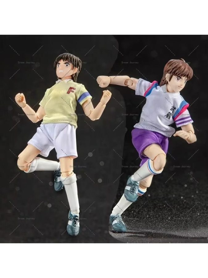 Dasin Model Great Toys Captain Tsubasa Anime-Figur Hikaru Matsuyama / Misugi Jun aus PVC in Gold - Bild 4