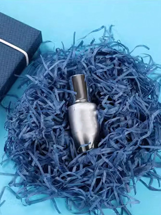 Afyouwk Dekoratives Raffia-Füllmaterial aus Papier in Blau für Geschenkboxen und Hochzeiten - Bild 2