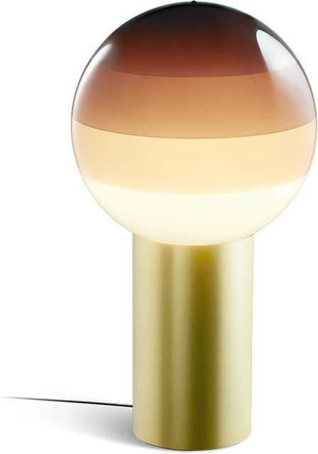 Marset Dipping Light M LED-Tischleuchte in Schokolade mit Messing und Glas, dimmbar, Warmweiß 2700K - Bild 1