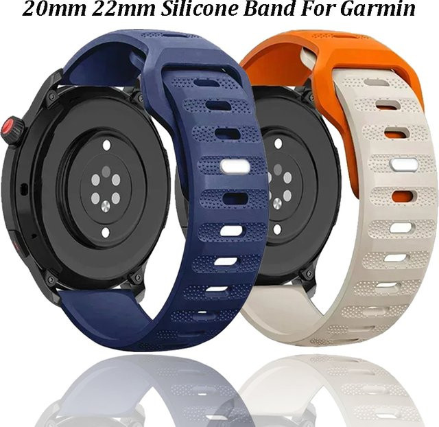 Uhrenarmband Silikon, 20 mm, 22 mm, Unisex - Bild 1