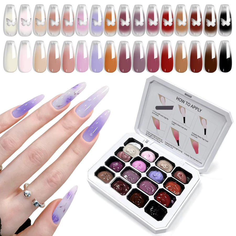 LIMEGIRL Malgel für Nagelkunst, 16 Farben, Glänzend - Bild 4