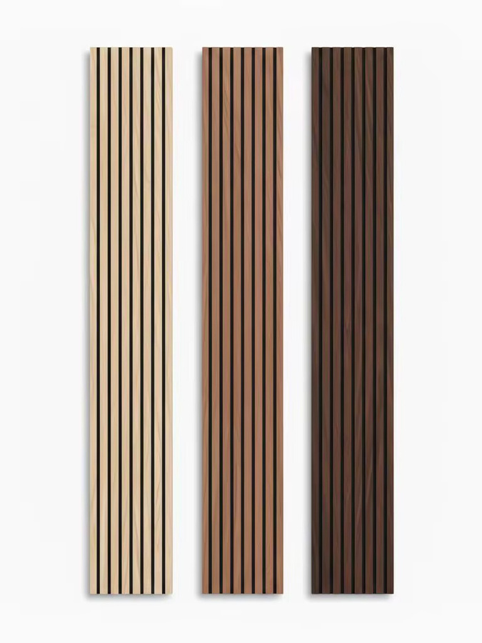 FLOORDIREKT Akustikpaneele Black Walnut aus Echtholzfurnier mit Lamellenstruktur, Farbe: Schwarz/Braun, B/H: 60 x 60 cm - Bild 6
