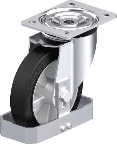 Blickle L-ALEV 161K-FS Stahlblech-Lenkrolle aus verzinktem Stahl mit Rad-Durchmesser 160 mm und einer Tragfähigkeit von 300 kg - Bild 1