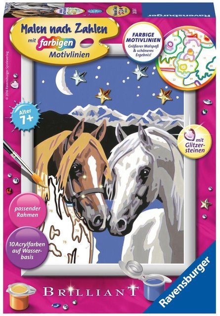 Ravensburger Pferdeliebe Malen nach Zahlen Sonderserie E, ab 7 Jahren - Bild 1