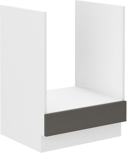 Küchenunterschrank Lara für Herde in Grau Hochglanz mit Breite: 60 cm - Bild 1