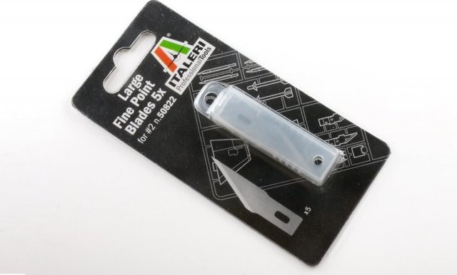Italeri Ersatzklingen spitz, Zubehör, Metall, Schwarz - Bild 1