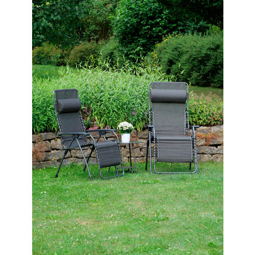 SUNGÖRL Relaxliege Oasi Relax Magic New XL in Grau mit verstellbarer Kopfstütze, B/H/T: 70 x 130 x 80 cm - Bild 2