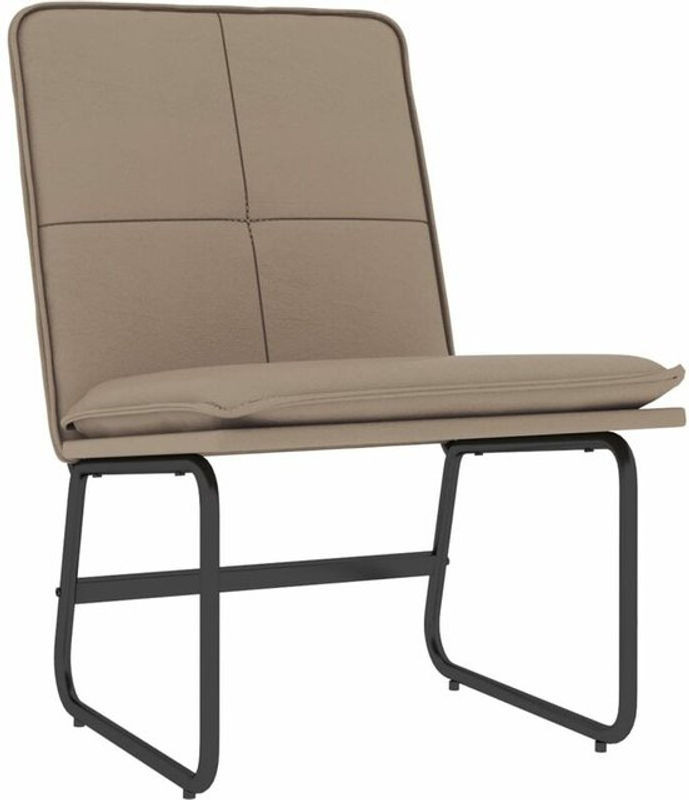 Loungesessel vidaxl in Cappuccino-braun aus Kunstleder, B/T/H: 54 x 75 x 76 cm - Bild 1