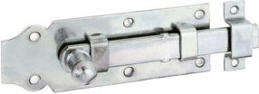 GAH Alberts Türriegel aus verzinktem Stahl in Gelb, B: 4,4 cm, H: 12,0 cm - Bild 1
