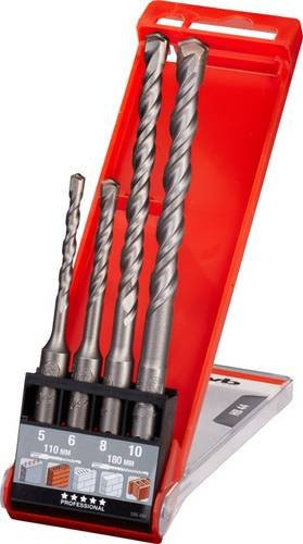 kwb SDS-Plus Hammerbohrer-Set aus Edelstahl, 4-teilig, Farbe: Silber - Bild 1