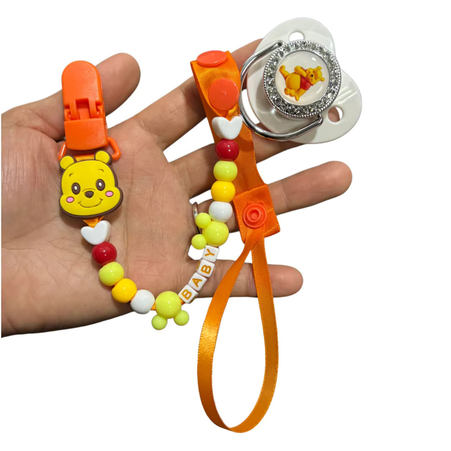 Disney Schnullerkette mit kaubarem Schnuller im Cartoon-Design für Babys, Mehrfarbig, Unisex - Bild 2