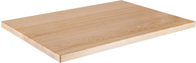 VEGA Indoor-Tischplatte Kentucky rechteckig aus Esche in Natur, B/T/H: 120 x 80 x 3 cm - Bild 1