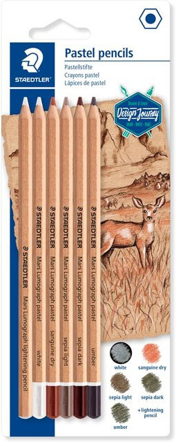 STAEDTLER Lumograph Pastellstifte Multicolor aus Holz für Professionals - Bild 1