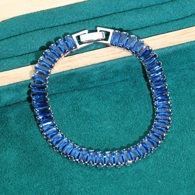 YIRAN Armband, Zirkon, blau, Damen - Bild 1