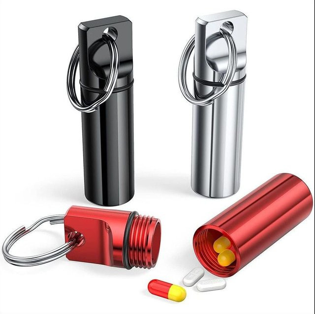 Schlüsselanhänger Aluminium, Pillendose, Unisex - Bild 1